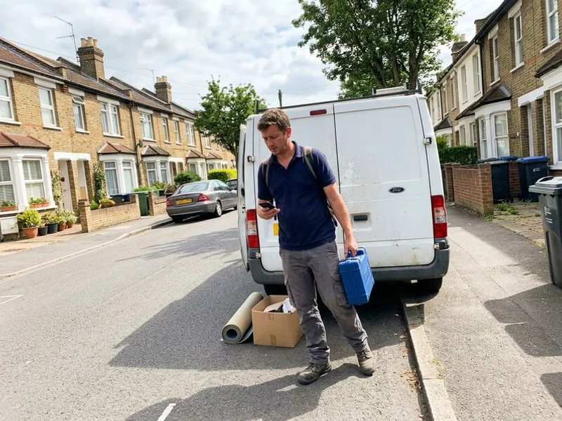 Local pest control technician and van in Hook & Chessington