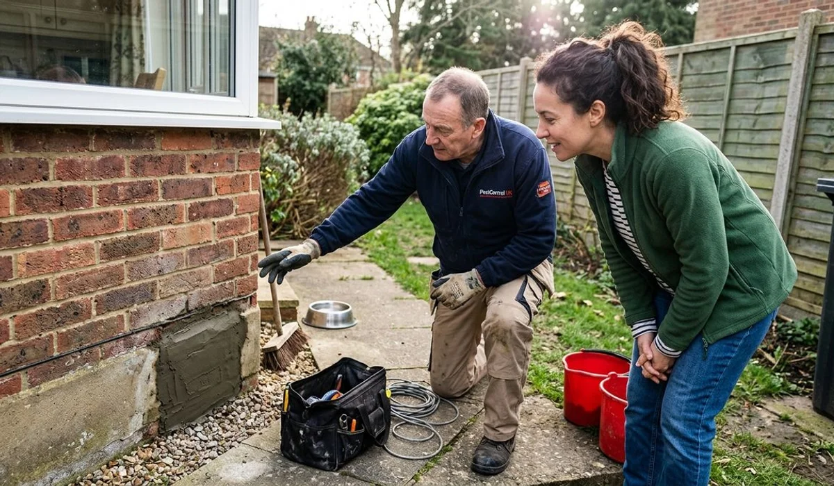 Bird Control process demonstration in a Surbiton home